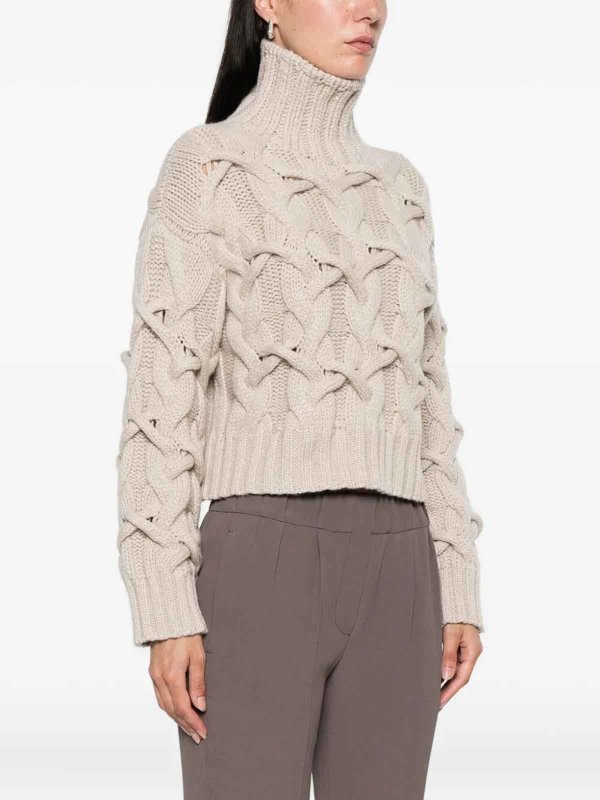 BRUNELLO CUCINELLI: crew necks online - Cable Knit Sweater