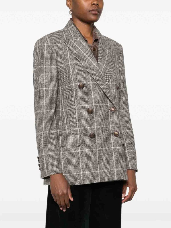 The Best Shops BRUNELLO CUCINELLI: blazers - Check Blazer
