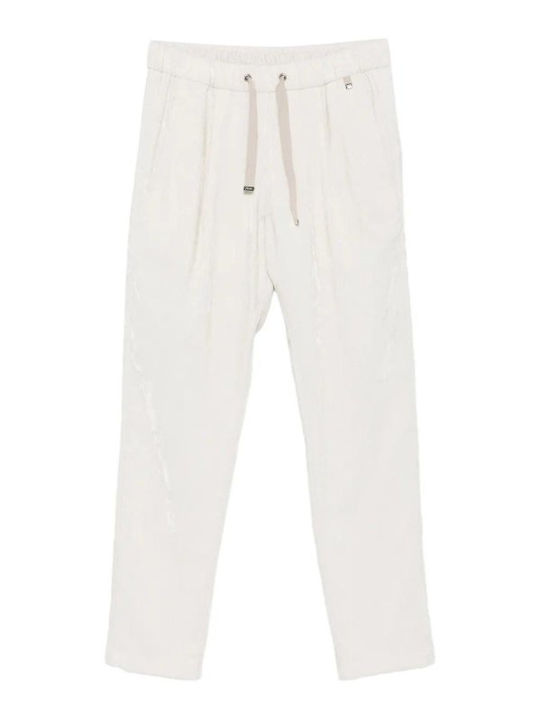 HERNO: casual trousers - Velvet Trousers