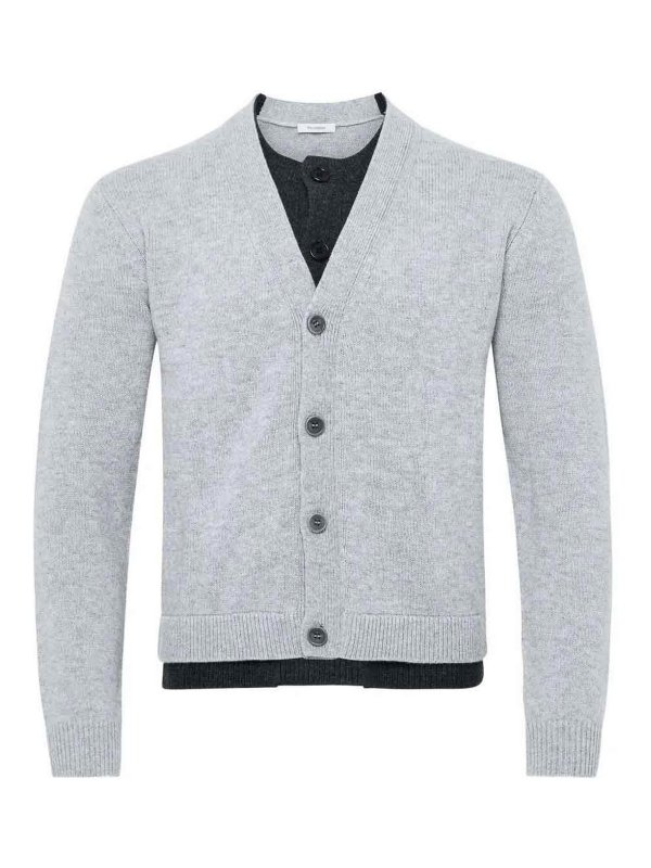 J.W. ANDERSON: cardigans - Double Layer Cardigan