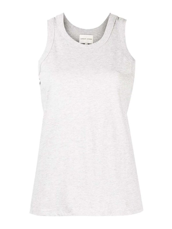 LOULOU STUDIO: Tops & Débardeurs - Top - Gris