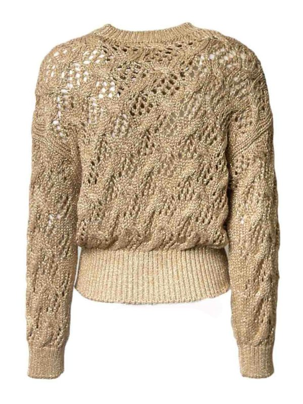 MAX MARA STUDIO: Suéteres con cuello pico online - Suéter Cuello Redondo - Dorado