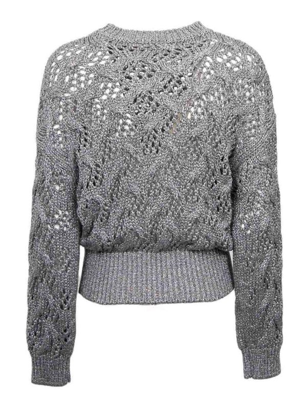 MAX MARA STUDIO: Suéteres con cuello pico online - Suéter Cuello Redondo - Plata