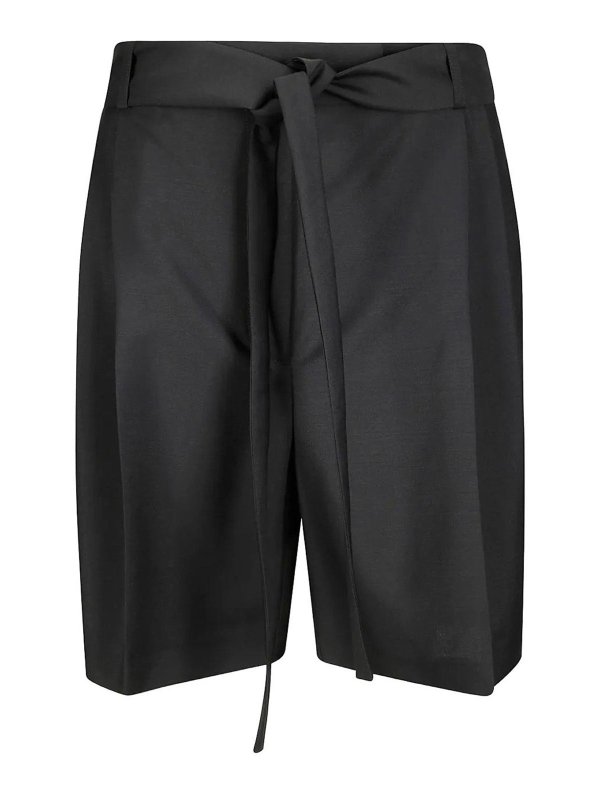 ROHE: トラウザーショーツ - ショートパンツ - 黒