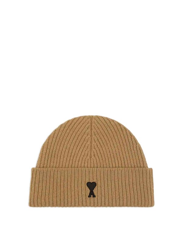 AMI PARIS: Mützen - Mütze - Beige