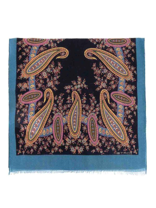 ETRO: scarves - Paisley press scarf