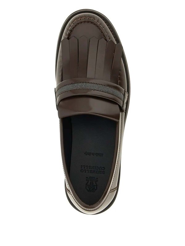 BRUNELLO CUCINELLI: Mocassins & Chaussures bateau online - Mocassins - Marron