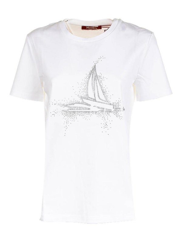MAX MARA STUDIO: T-shirts - T-Shirt - Weiß