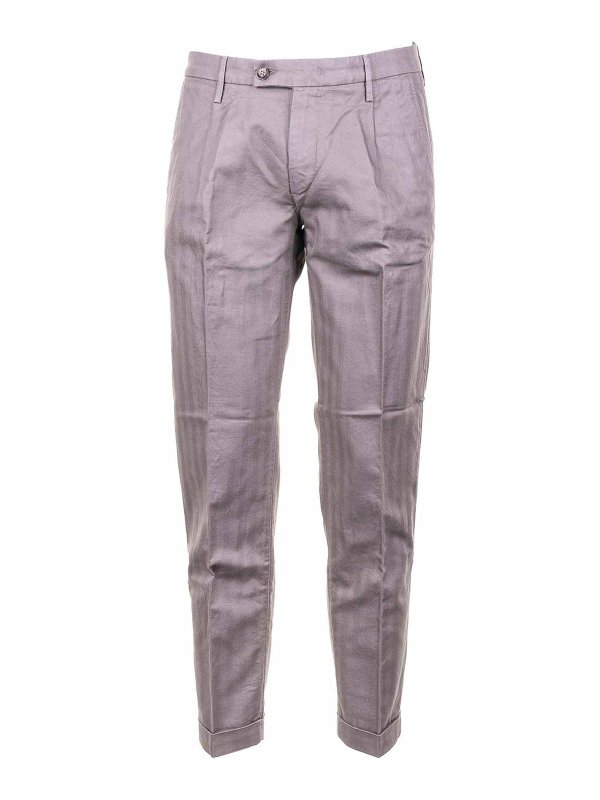 RE-HASH: pantaloni casual - Pantalone Uomo Tortora