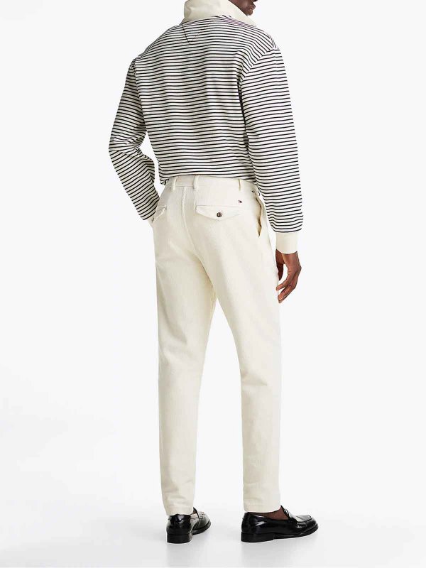 The Best Shops TOMMY HILFIGER: カジュアルトラウザー - カジュアルパンツ - 白