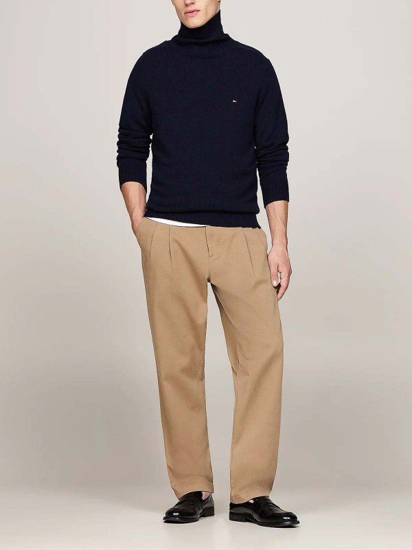 TOMMY HILFIGER: Col roulé & Col polo online - Pull Col Roulé - Bleu