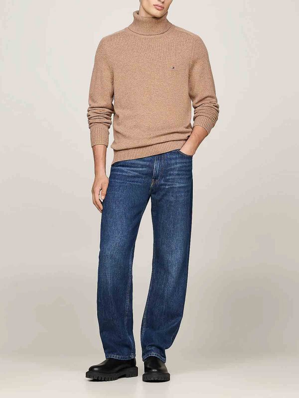 TOMMY HILFIGER: Col roulé & Col polo online - Pull Col Roulé - Beige