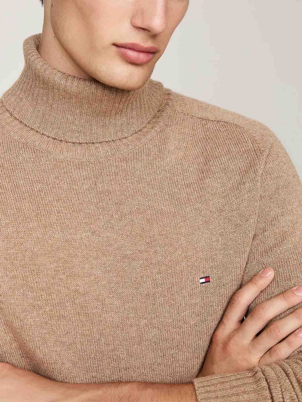 Pull Col Roulé - Beige shop online: TOMMY HILFIGER