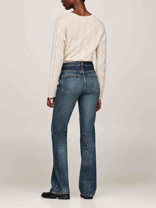The Best Shops TOMMY HILFIGER: bootcut jeans - Campana jeans for medium life faded