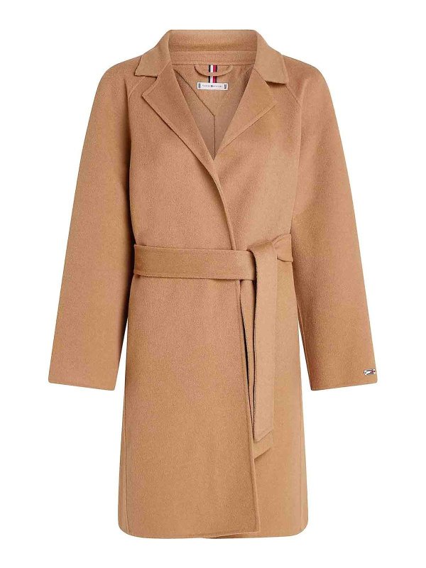 TOMMY HILFIGER: Manteaux courts - Manteau Court - Marron