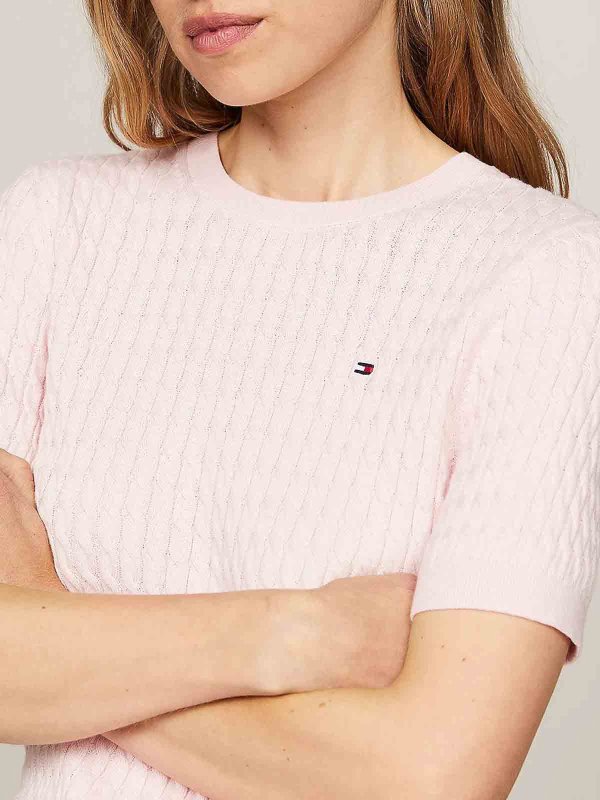 Pullover Slim Fit A Maniche Corte shop online: TOMMY HILFIGER