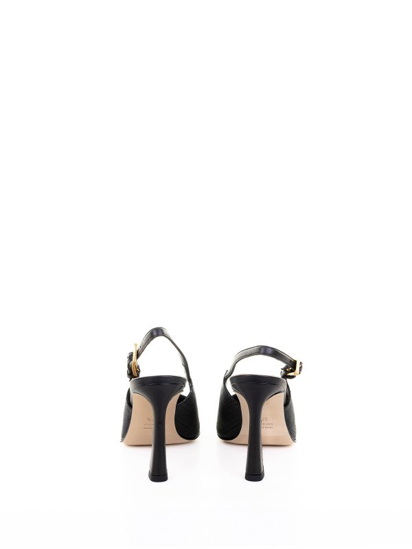 The Best Shops CHANTAL: court shoes - Black leather slingback dollet