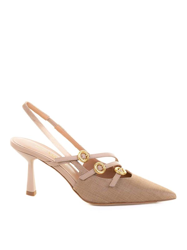 CHANTAL: court shoes - Deccollet Singback leather cream