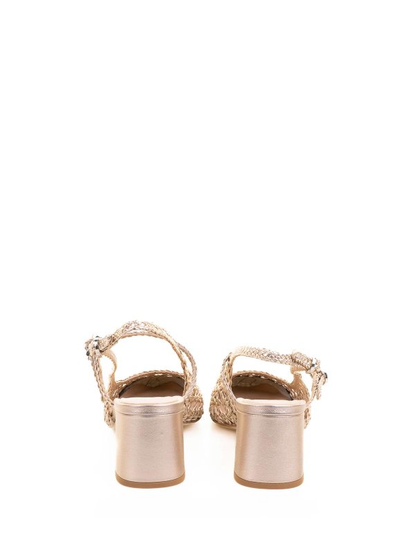 The Best Shops CHANTAL: court shoes - Deccollet Singback Beige leather pierced