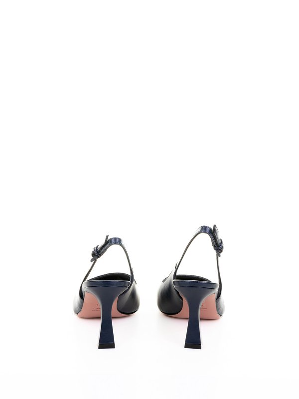 The Best Shops ROBERTO FESTA: court shoes - Dcollet Slingback In Nappa A Punta Blu Navy