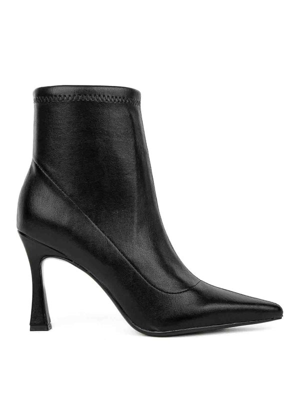 BRUNO PREMI: ankle boots - Black Blash in Stretch Leather