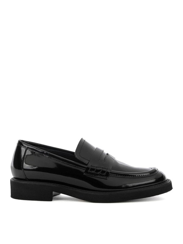 LUCA GROSSI: Loafers & Slippers - Black moccasin