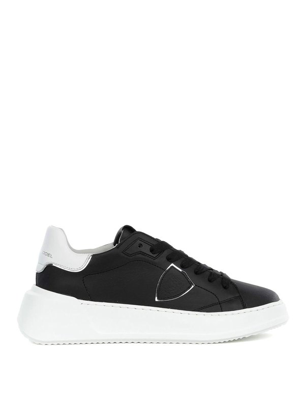 PHILIPPE MODEL: sneakers - Sneaker Tres Temple Low Donna Nera