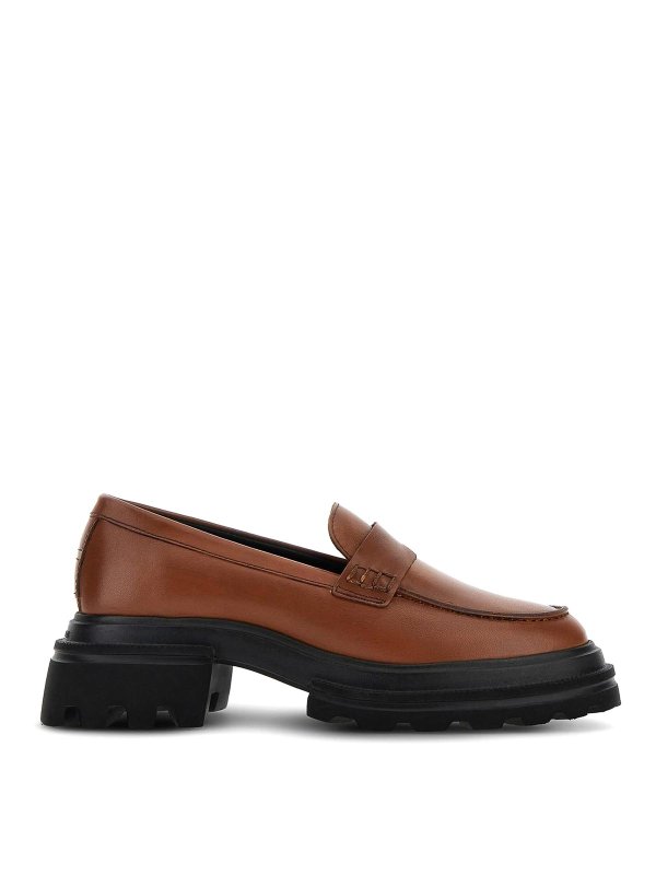 HOGAN: Mocassins & Chaussures bateau - Mocassins - Marron