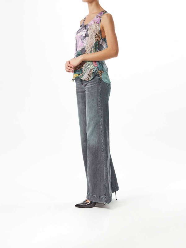 The Best Shops JUST CAVALLI: Tops & Tank tops - Flower printing top