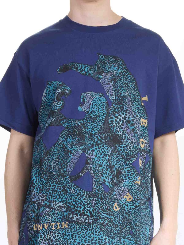 JUST CAVALLI buy online Placed Full Leopard T-Shirt