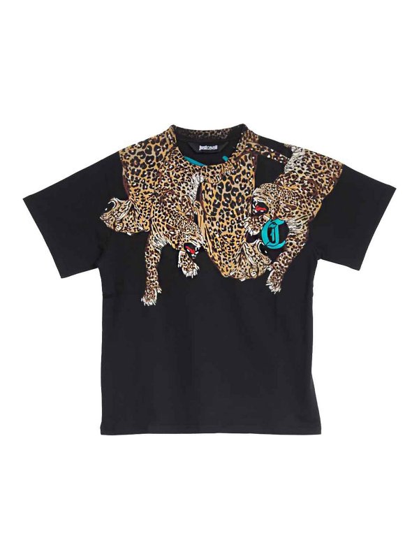 JUST CAVALLI: T-shirts - T-Shirt - Noir