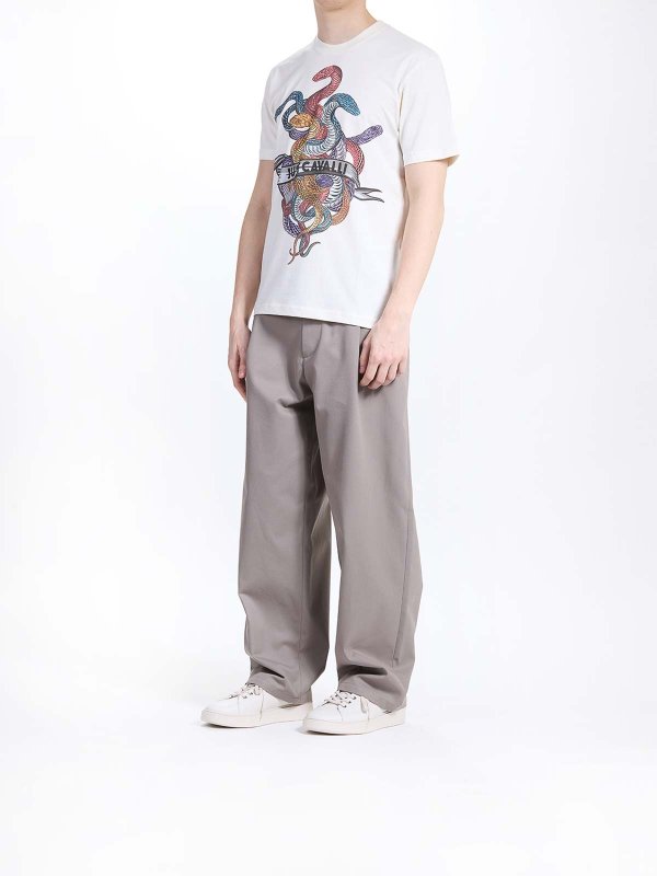 The Best Shops JUST CAVALLI: t-shirts - Snake Heart T-Shirt