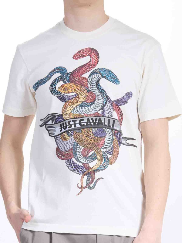 The Best Shops JUST CAVALLI: Snake Heart T-Shirt