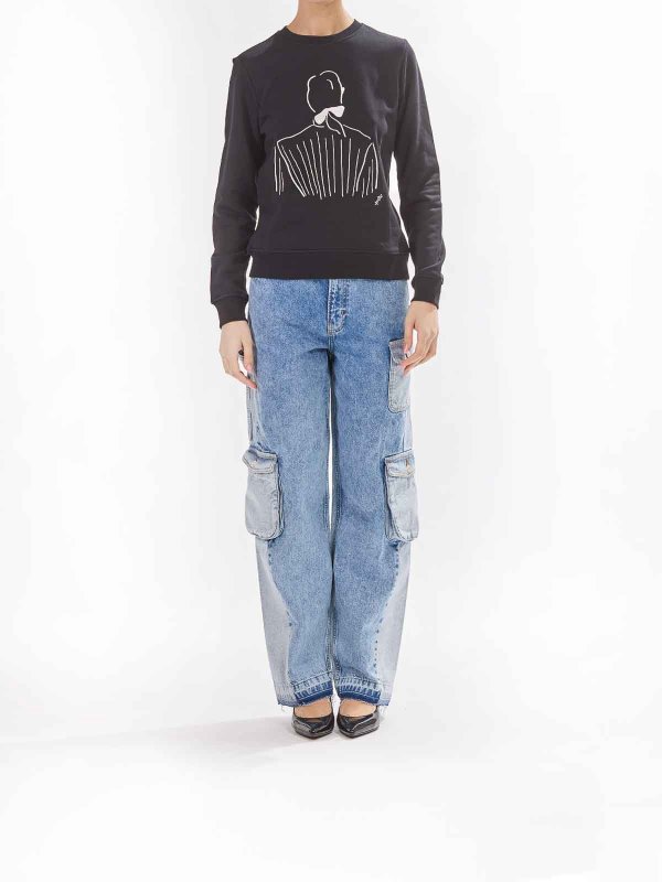 KARL LAGERFELD: Sudaderas y suéteres online - Sudadera - Negro