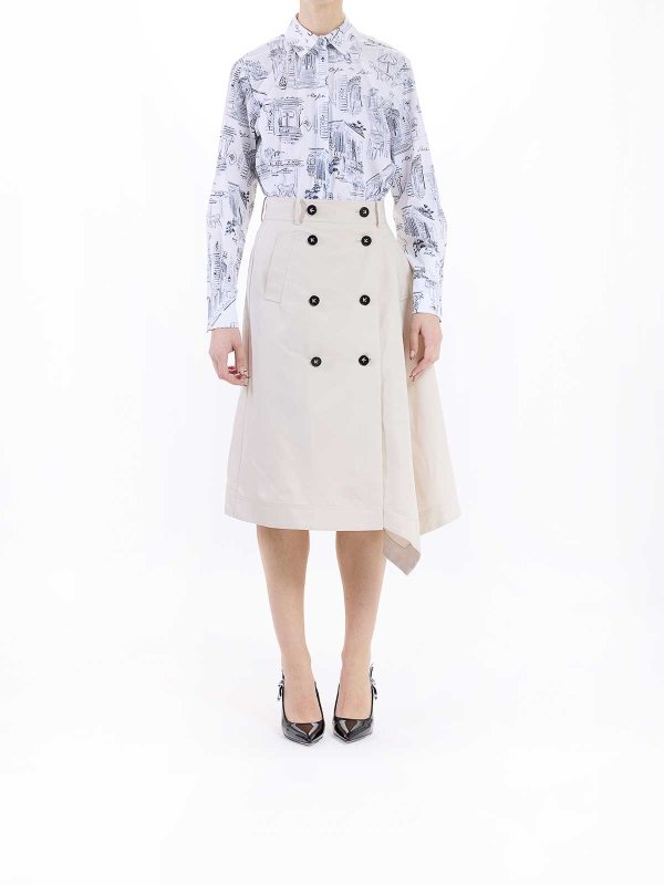 KARL LAGERFELD: Jupes midi et au genou online - Trench-Coat - Taupe