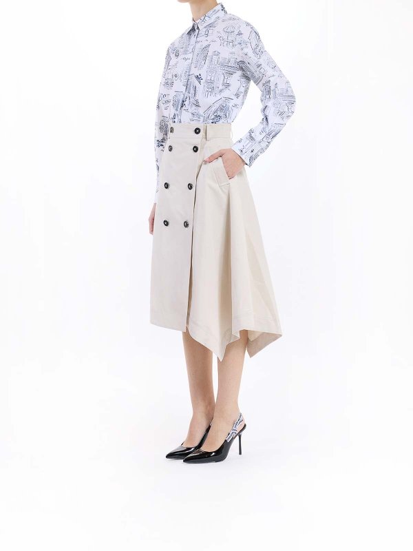 The Best Shops KARL LAGERFELD: Jupes midi et au genou - Trench-Coat - Taupe