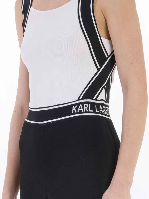 KARL LAGERFELD buy online Tuta a maglia logo