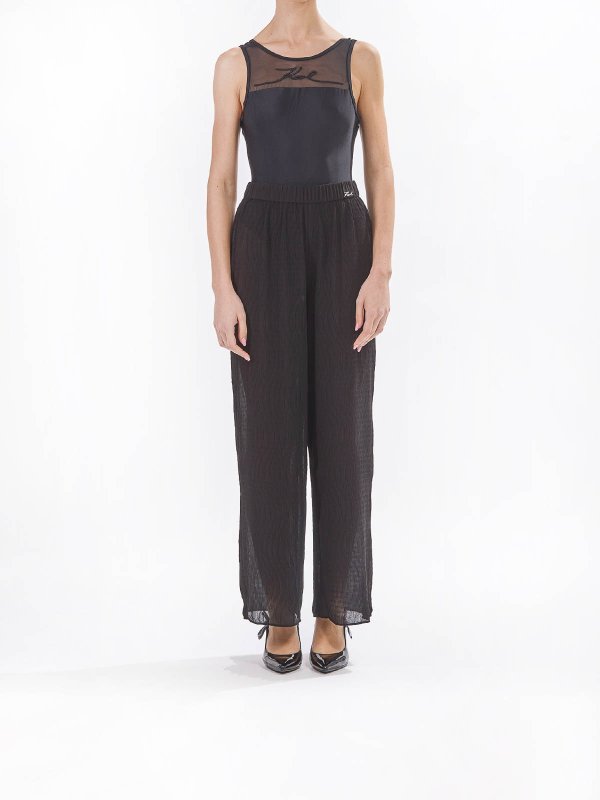 KARL LAGERFELD: カジュアルトラウザー online - カジュアルパンツ - 黒