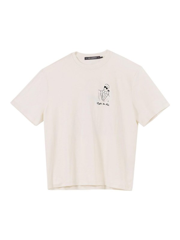 KARL LAGERFELD: t-shirts - Kl X Jp Oversized Karl T-Shirt