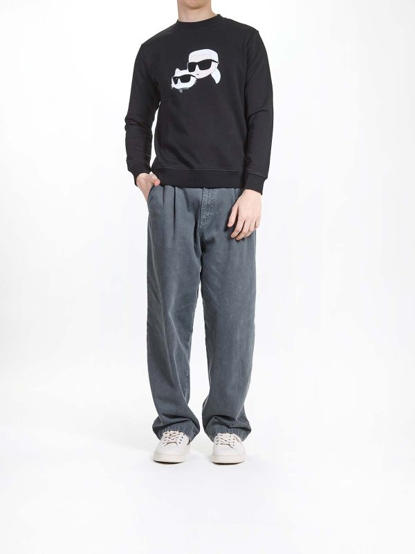 KARL LAGERFELD: スウェット＆セーター online - スウェットシャツ/セーター - 黒