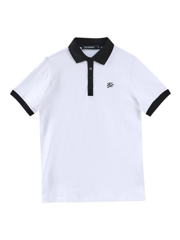 KARL LAGERFELD: polo shirts - Monogram pole
