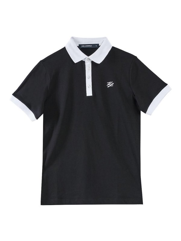KARL LAGERFELD: polo shirts - Monogram pole