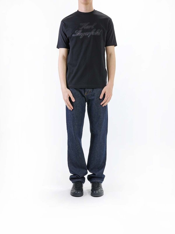 KARL LAGERFELD: t-shirts online - T-shirt signature relief