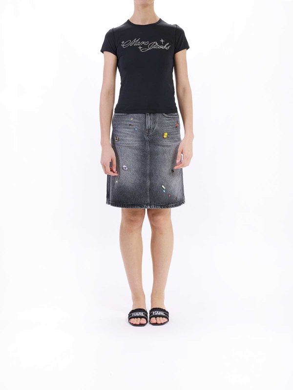 MARC JACOBS: t-shirts online - Charm Logo Shruken Tshirt