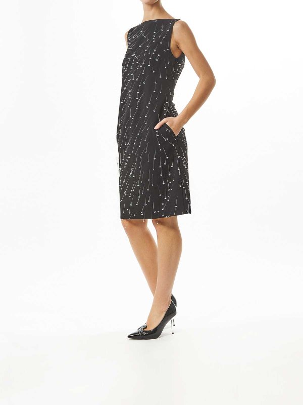 The Best Shops MOSCHINO: ニーレングスドレス - 膝丈ドレス - 黒