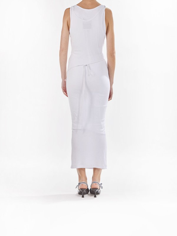 イブニングドレス - 白 shop online: MOSCHINO