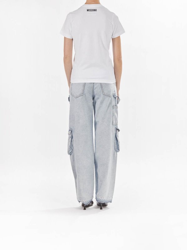 Tshirt goose luisa embroidery shop online: MOSCHINO