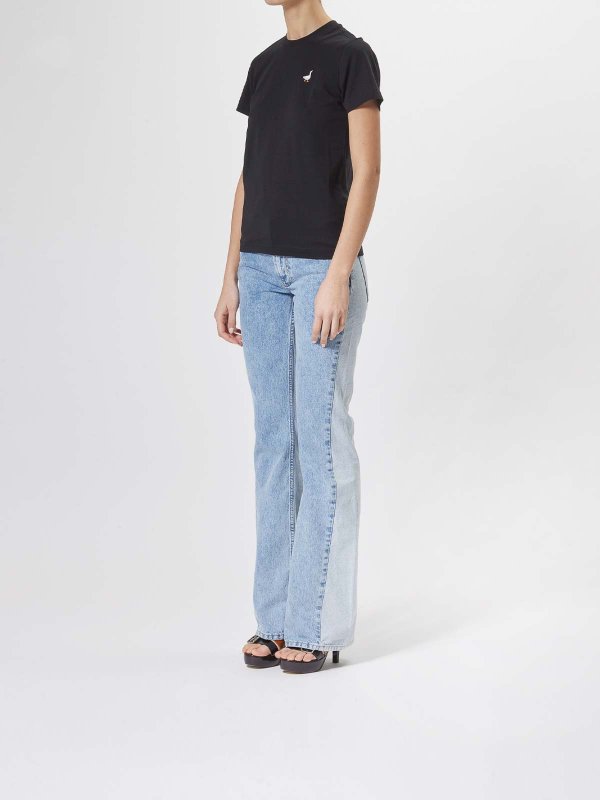 The Best Shops MOSCHINO: t-shirts - Tshirt goose luisa embroidery