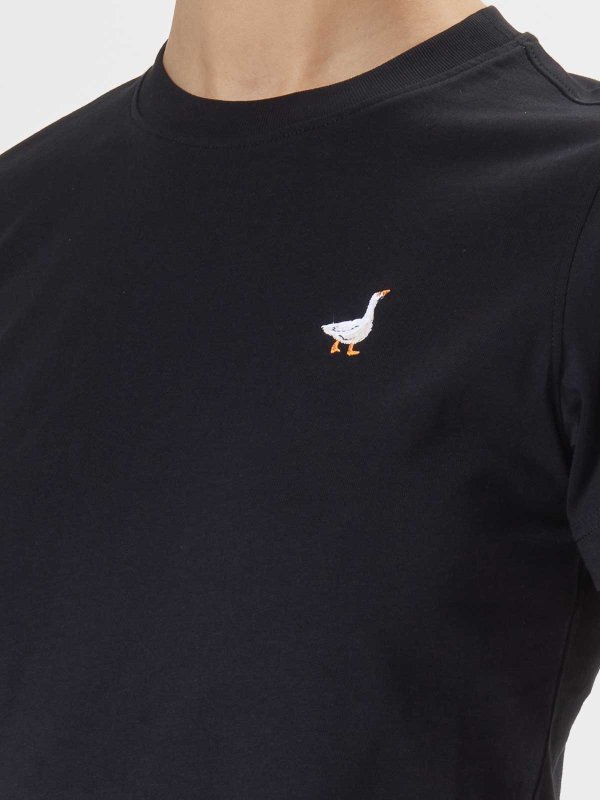 The Best Shops MOSCHINO: Tshirt goose luisa embroidery