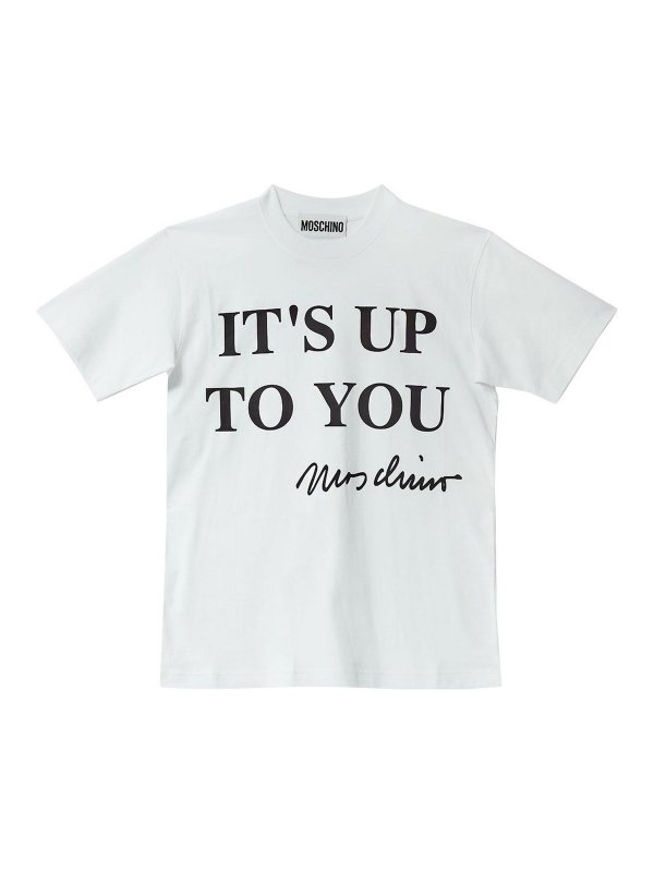 MOSCHINO: t-shirts - Its Up To You T-Shirt